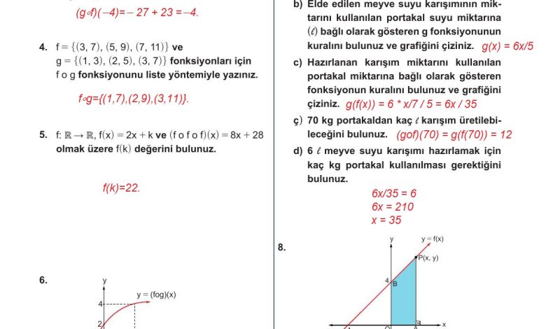 10. Sınıf Meb Yayınları Matematik Ders Kitabı Sayfa 131 Cevapları