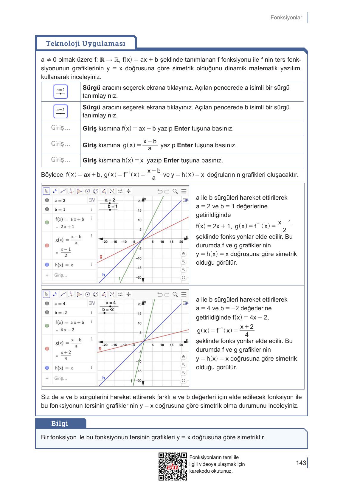 10. Sınıf Meb Yayınları Matematik Ders Kitabı Sayfa 143 Cevapları