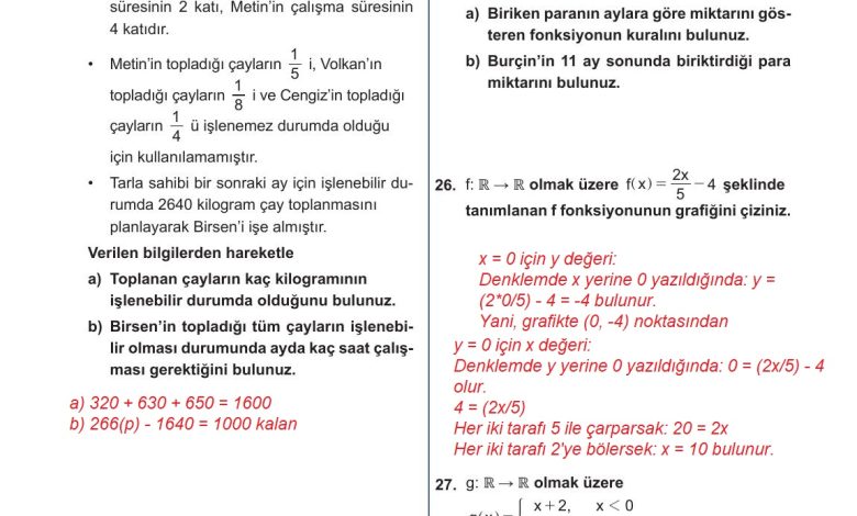 10. Sınıf Meb Yayınları Matematik Ders Kitabı Sayfa 147 Cevapları