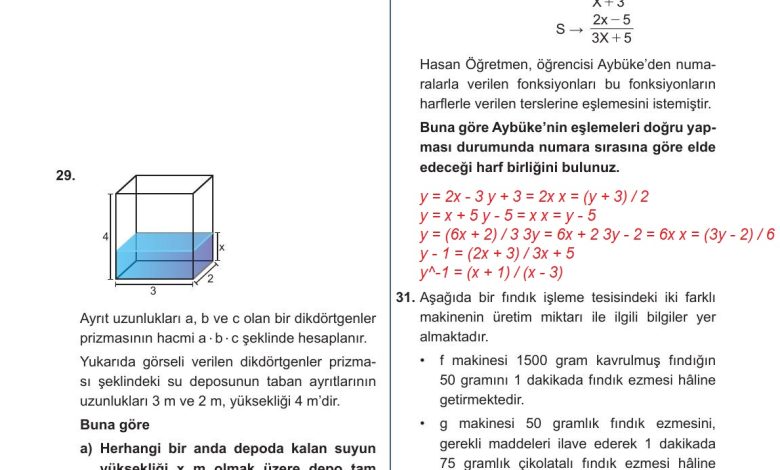 10. Sınıf Meb Yayınları Matematik Ders Kitabı Sayfa 148 Cevapları