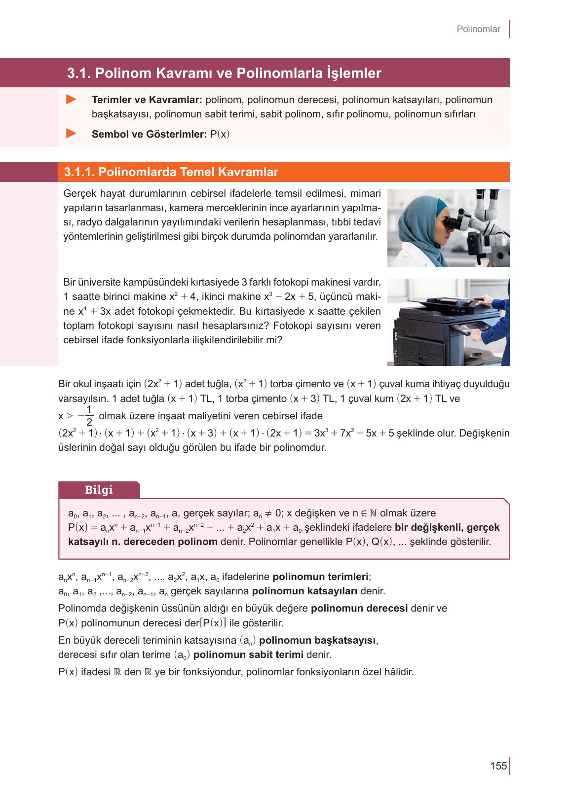 10. Sınıf Meb Yayınları Matematik Ders Kitabı Sayfa 155 Cevapları