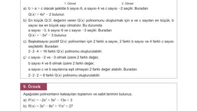 10. Sınıf Meb Yayınları Matematik Ders Kitabı Sayfa 159 Cevapları