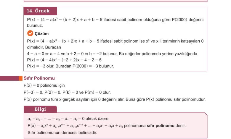 10. Sınıf Meb Yayınları Matematik Ders Kitabı Sayfa 162 Cevapları