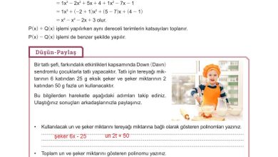 10. Sınıf Meb Yayınları Matematik Ders Kitabı Sayfa 165 Cevapları