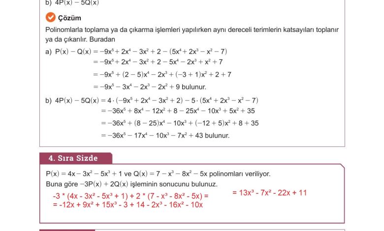 10. Sınıf Meb Yayınları Matematik Ders Kitabı Sayfa 166 Cevapları