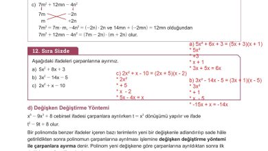 10. Sınıf Meb Yayınları Matematik Ders Kitabı Sayfa 185 Cevapları