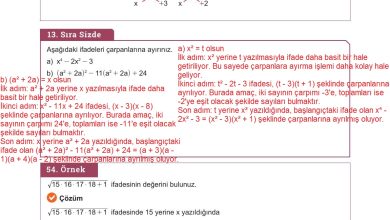 10. Sınıf Meb Yayınları Matematik Ders Kitabı Sayfa 186 Cevapları