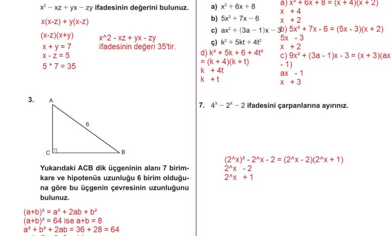 10. Sınıf Meb Yayınları Matematik Ders Kitabı Sayfa 187 Cevapları