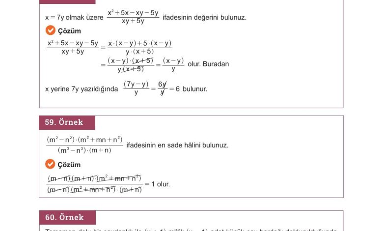 10. Sınıf Meb Yayınları Matematik Ders Kitabı Sayfa 189 Cevapları