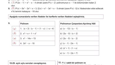 10. Sınıf Meb Yayınları Matematik Ders Kitabı Sayfa 191 Cevapları