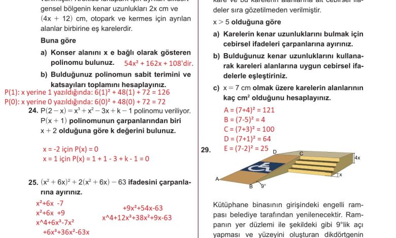 10. Sınıf Meb Yayınları Matematik Ders Kitabı Sayfa 193 Cevapları