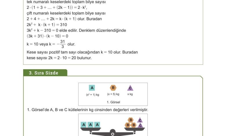 10. Sınıf Meb Yayınları Matematik Ders Kitabı Sayfa 205 Cevapları