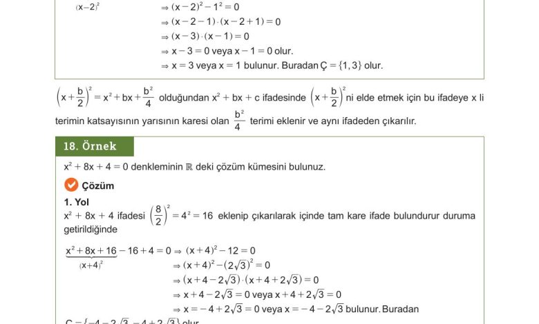 10. Sınıf Meb Yayınları Matematik Ders Kitabı Sayfa 208 Cevapları