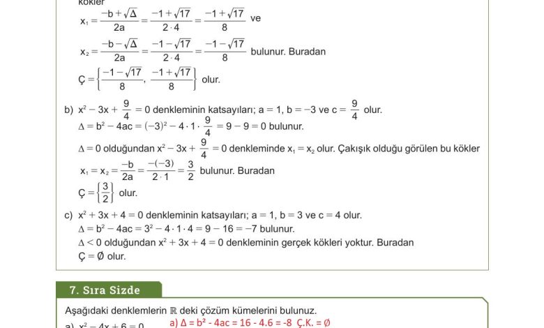 10. Sınıf Meb Yayınları Matematik Ders Kitabı Sayfa 211 Cevapları