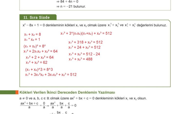 10. Sınıf Meb Yayınları Matematik Ders Kitabı Sayfa 223 Cevapları