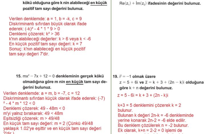 10. Sınıf Meb Yayınları Matematik Ders Kitabı Sayfa 227 Cevapları