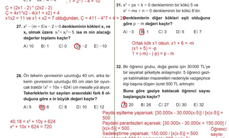 10. Sınıf Meb Yayınları Matematik Ders Kitabı Sayfa 229 Cevapları