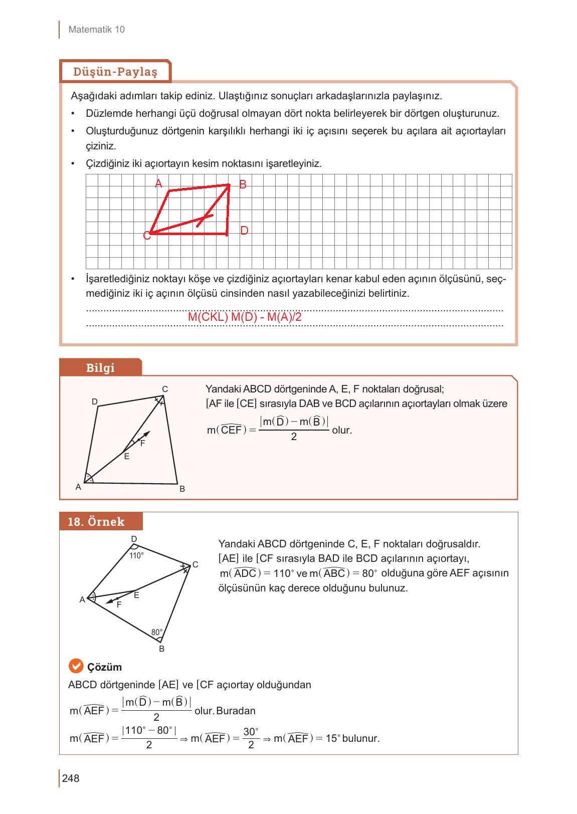 10. Sınıf Meb Yayınları Matematik Ders Kitabı Sayfa 248 Cevapları