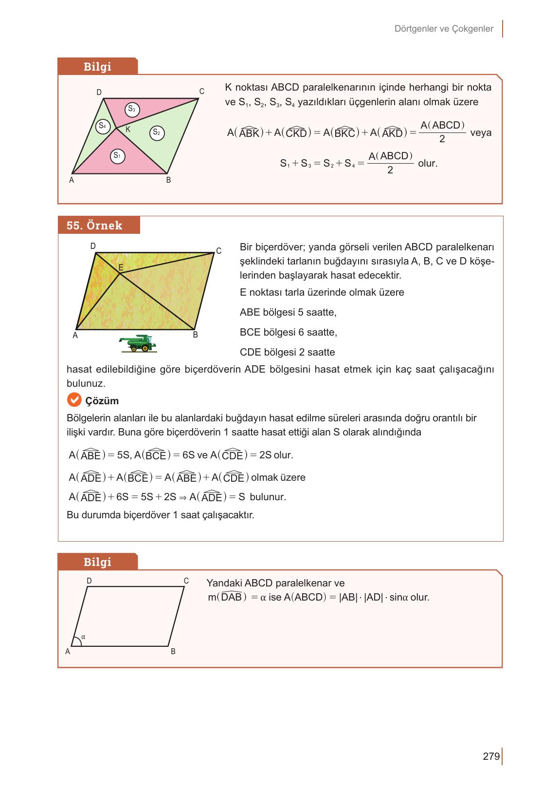 10. Sınıf Meb Yayınları Matematik Ders Kitabı Sayfa 279 Cevapları