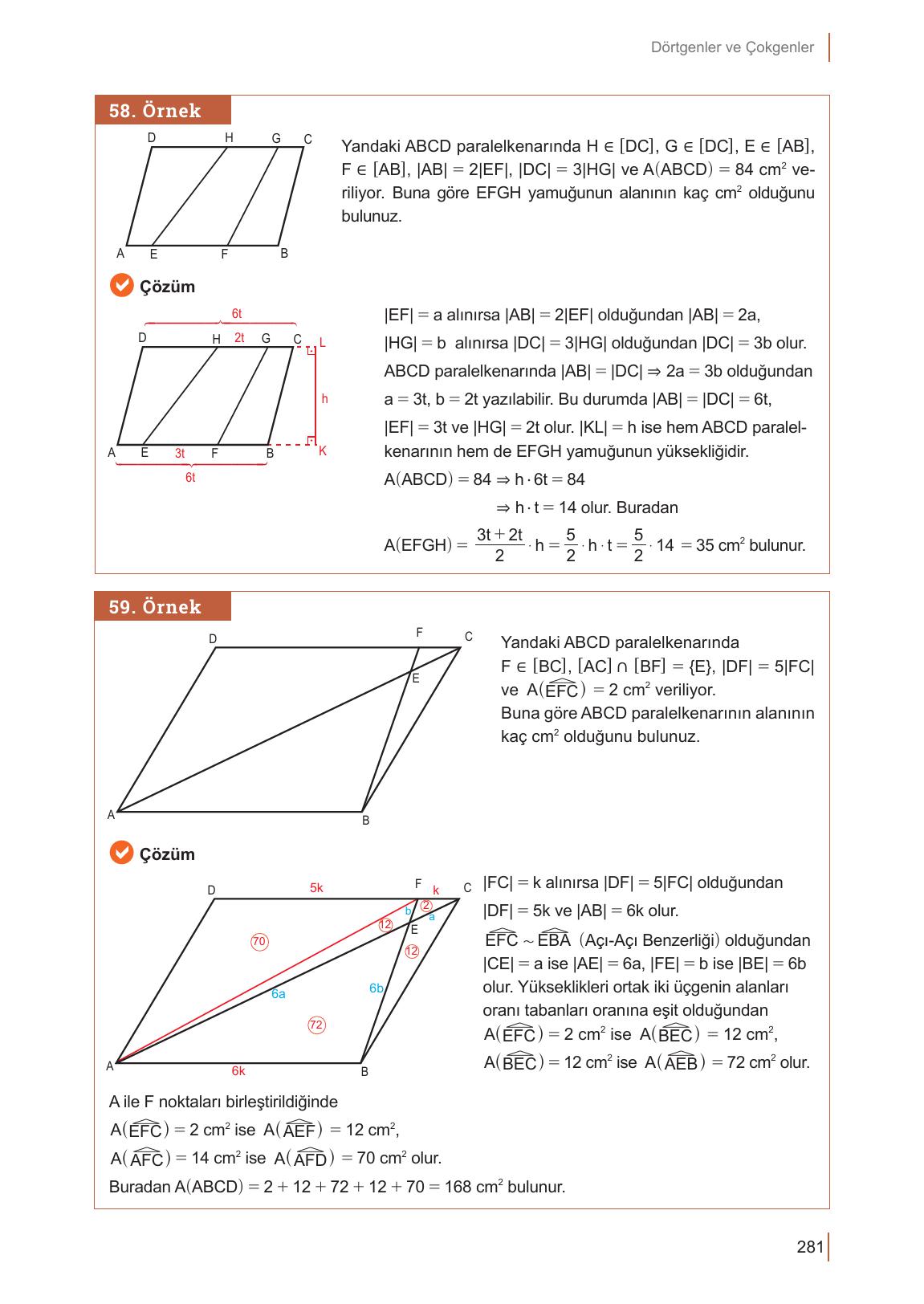 10. Sınıf Meb Yayınları Matematik Ders Kitabı Sayfa 281 Cevapları