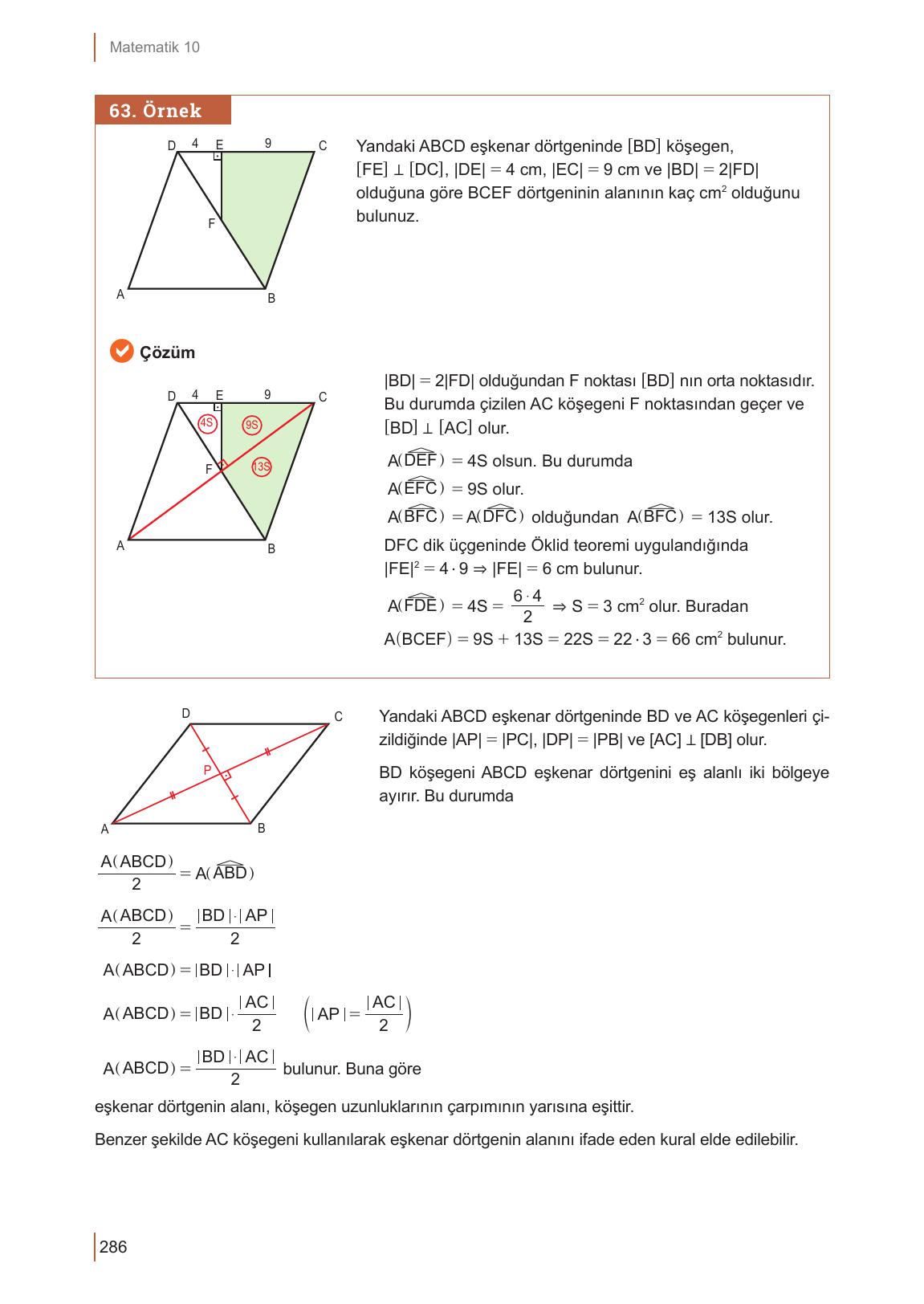 10. Sınıf Meb Yayınları Matematik Ders Kitabı Sayfa 286 Cevapları