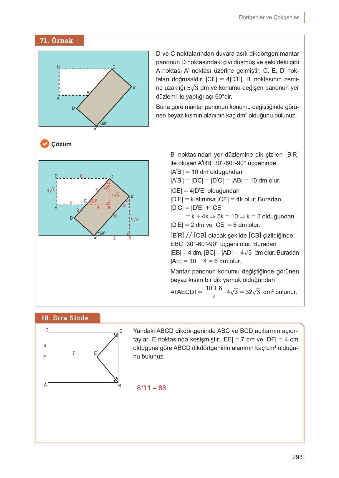 10. Sınıf Meb Yayınları Matematik Ders Kitabı Sayfa 293 Cevapları