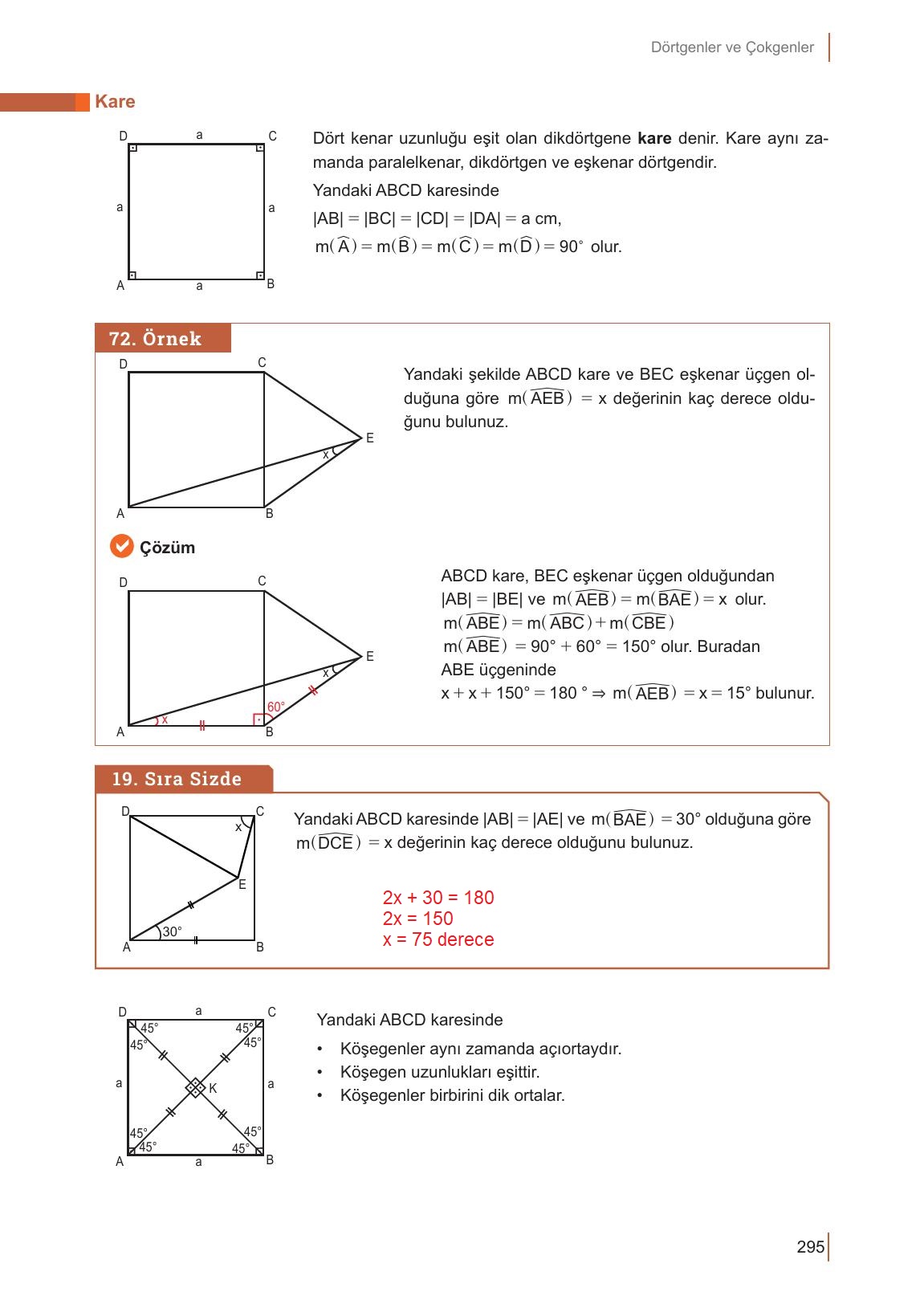 10. Sınıf Meb Yayınları Matematik Ders Kitabı Sayfa 295 Cevapları