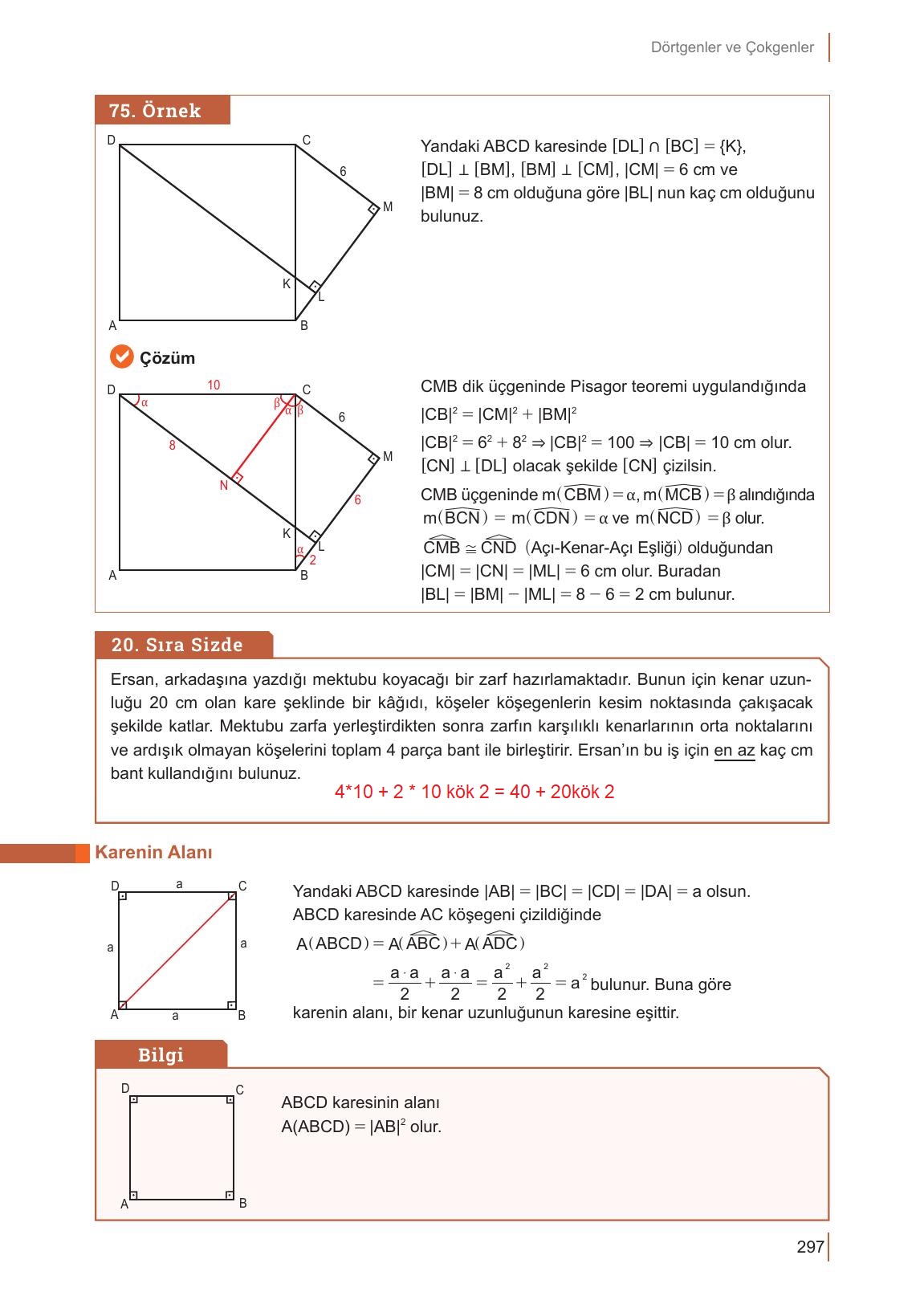 10. Sınıf Meb Yayınları Matematik Ders Kitabı Sayfa 297 Cevapları