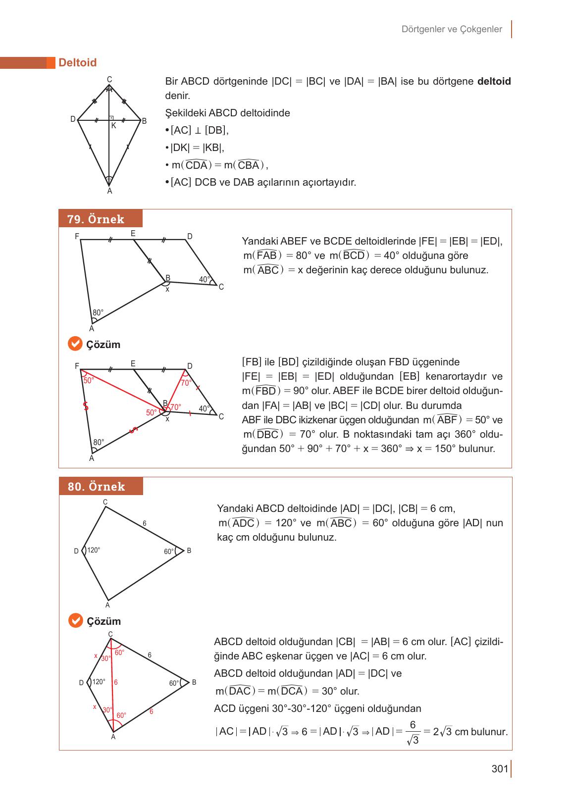 10. Sınıf Meb Yayınları Matematik Ders Kitabı Sayfa 301 Cevapları