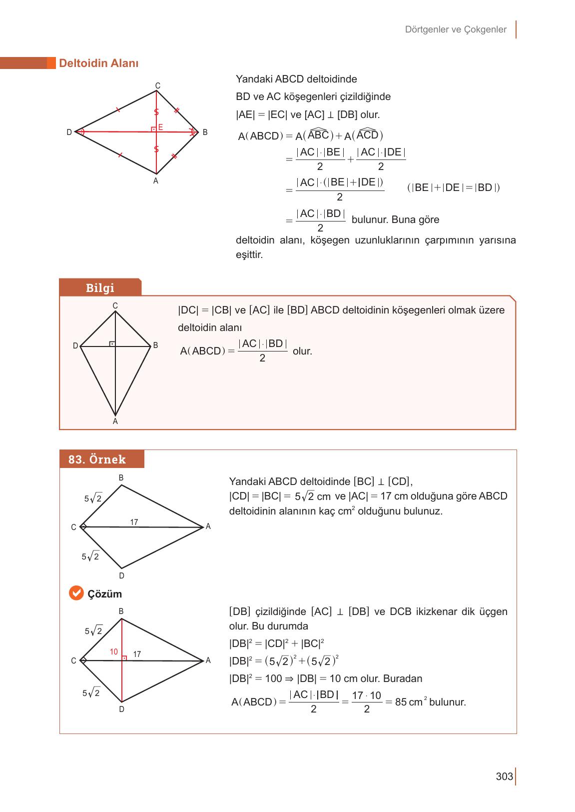 10. Sınıf Meb Yayınları Matematik Ders Kitabı Sayfa 303 Cevapları