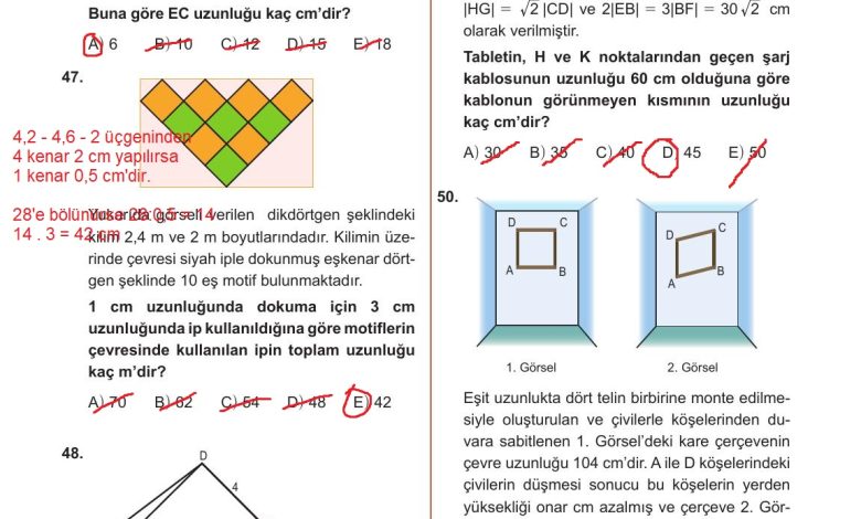 10. Sınıf Meb Yayınları Matematik Ders Kitabı Sayfa 315 Cevapları