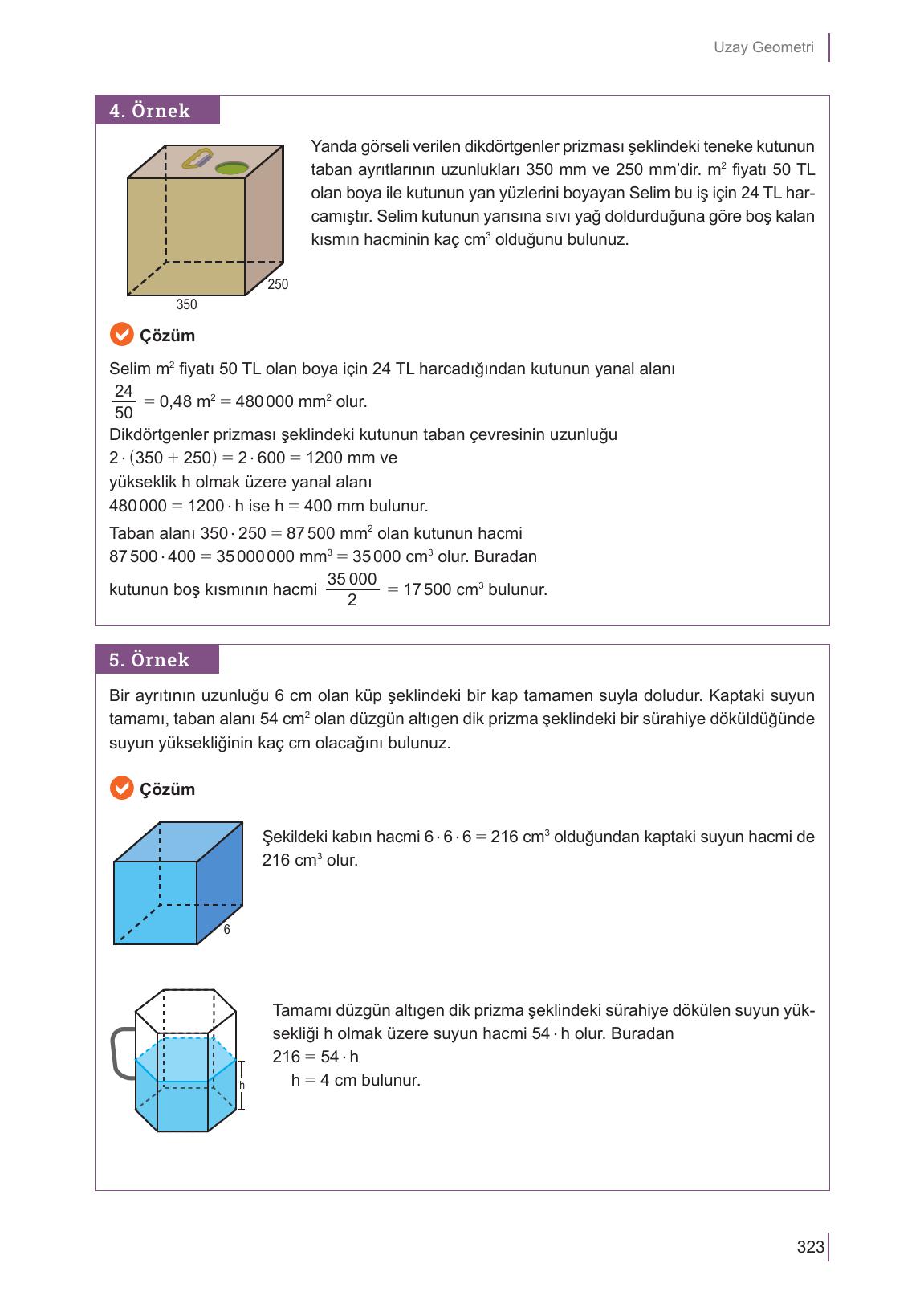 10. Sınıf Meb Yayınları Matematik Ders Kitabı Sayfa 323 Cevapları