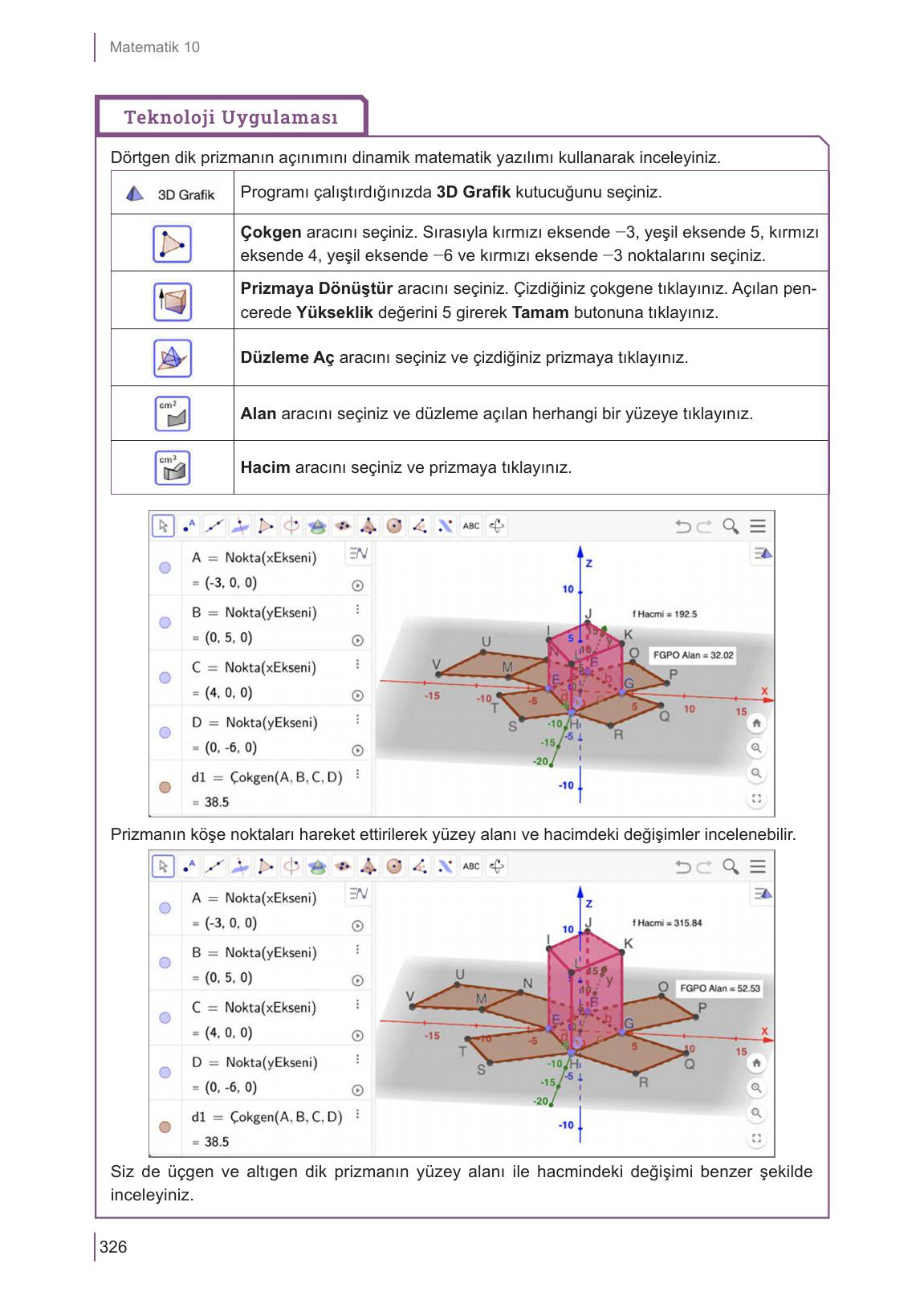 10. Sınıf Meb Yayınları Matematik Ders Kitabı Sayfa 326 Cevapları