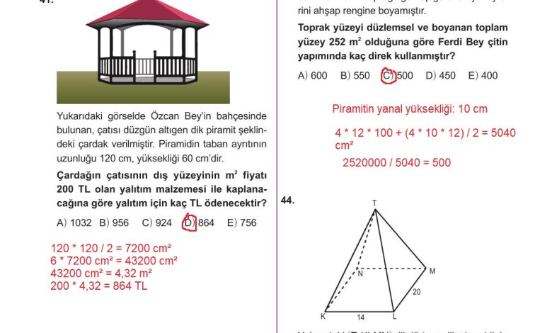 10. Sınıf Meb Yayınları Matematik Ders Kitabı Sayfa 346 Cevapları