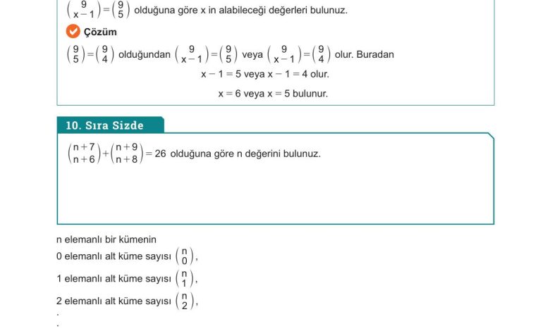 10. Sınıf Meb Yayınları Matematik Ders Kitabı Sayfa 38 Cevapları