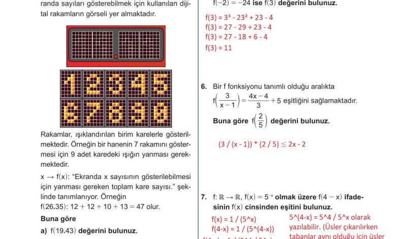 10. Sınıf Meb Yayınları Matematik Ders Kitabı Sayfa 91 Cevapları