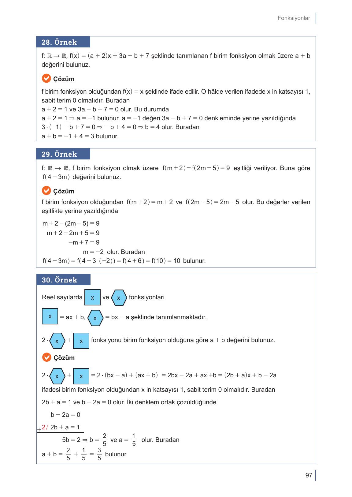 10. Sınıf Meb Yayınları Matematik Ders Kitabı Sayfa 97 Cevapları