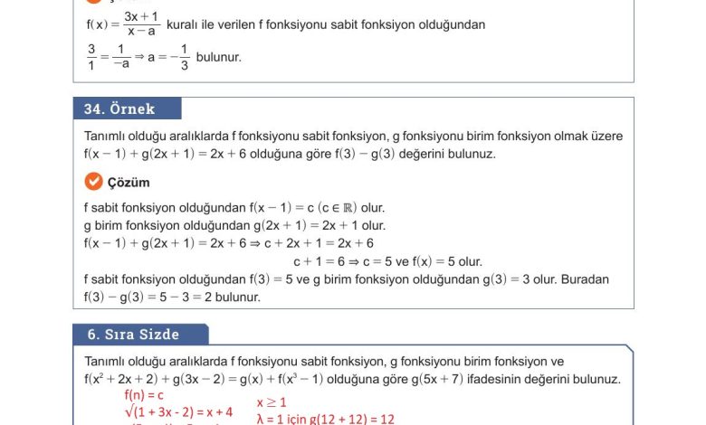 10. Sınıf Meb Yayınları Matematik Ders Kitabı Sayfa 99 Cevapları