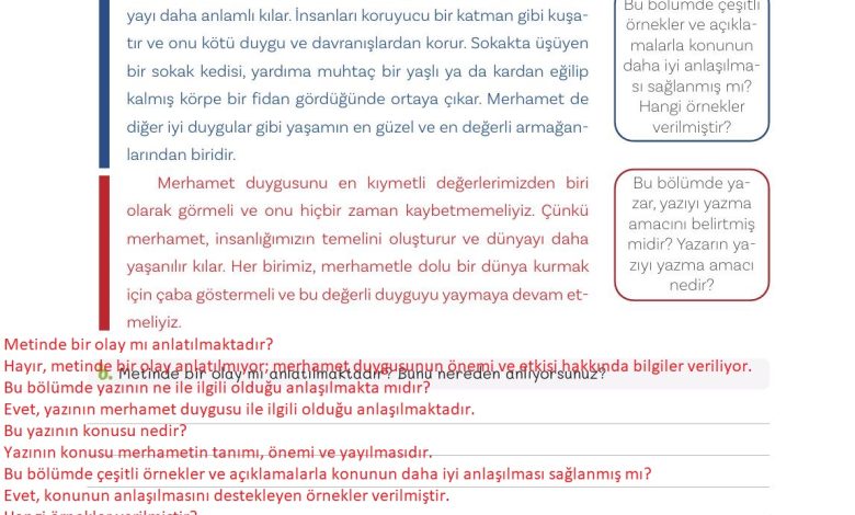 5. Sınıf Meb Yayınları Türkçe 1. Kitap Ders Kitabı Sayfa 142 Cevapları