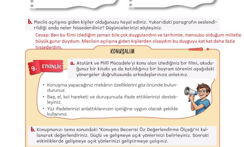 5. Sınıf Meb Yayınları Türkçe 1. Kitap Ders Kitabı Sayfa 86 Cevapları