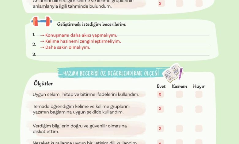 5. Sınıf Meb Yayınları Türkçe 1. Kitap Ders Kitabı Sayfa 78 Cevapları