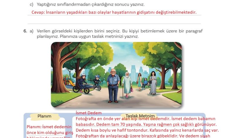 5. Sınıf Meb Yayınları Türkçe 1. Kitap Ders Kitabı Sayfa 77 Cevapları