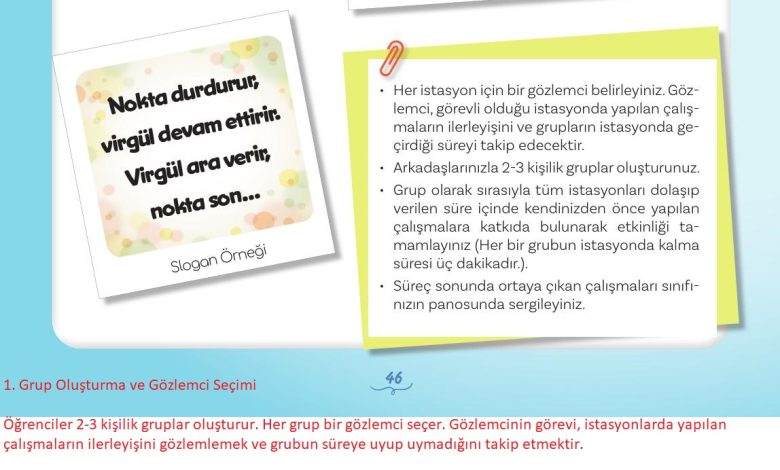 5. Sınıf Meb Yayınları Türkçe 1. Kitap Ders Kitabı Sayfa 46 Cevapları