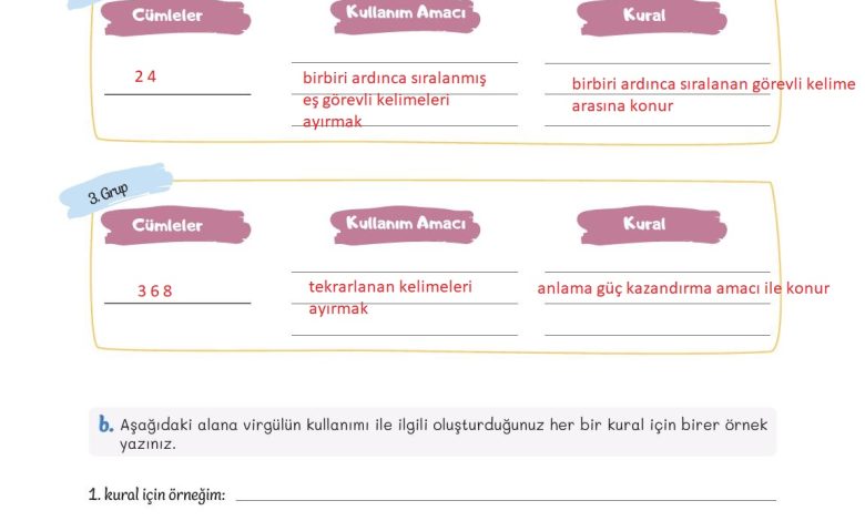 5. Sınıf Meb Yayınları Türkçe 1. Kitap Ders Kitabı Sayfa 45 Cevapları