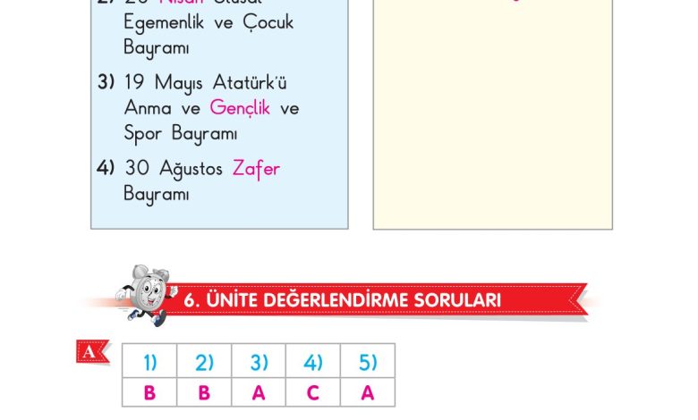 2. Sınıf Sdr Dikey Yayıncılık Hayat Bilgisi Ders Kitabı Sayfa 251 Cevapları