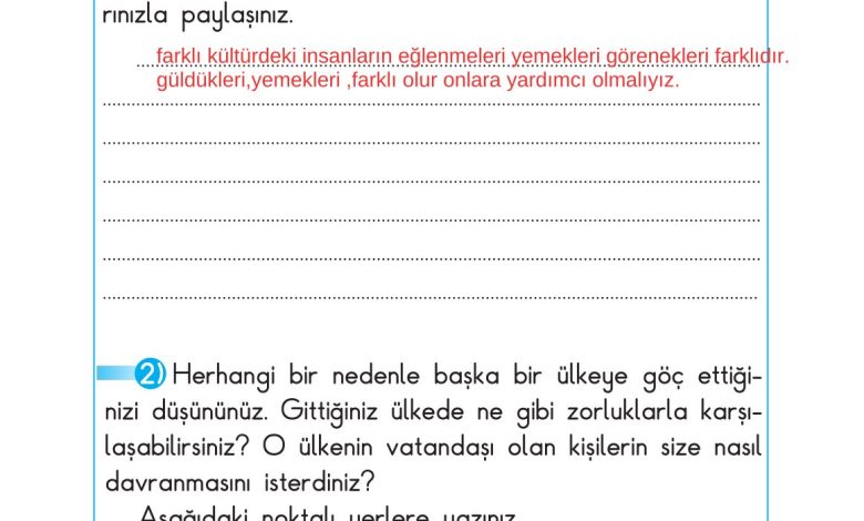 2. Sınıf Sdr Dikey Yayıncılık Hayat Bilgisi Ders Kitabı Sayfa 187 Cevapları