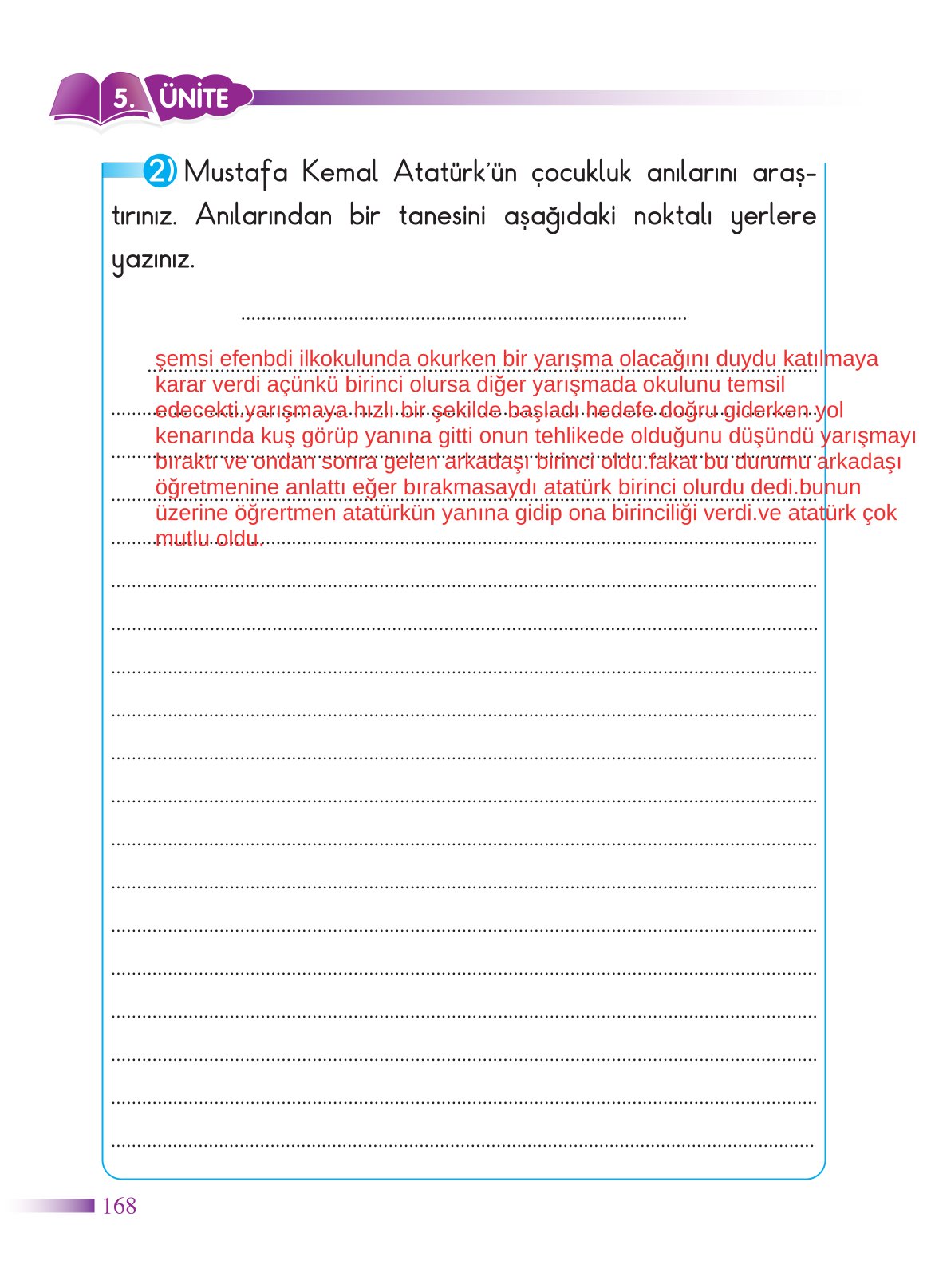 2. Sınıf Sdr Dikey Yayıncılık Hayat Bilgisi Ders Kitabı Sayfa 169 Cevapları