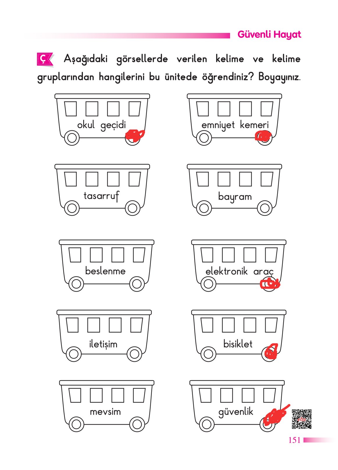 2. Sınıf Sdr Dikey Yayıncılık Hayat Bilgisi Ders Kitabı Sayfa 152 Cevapları