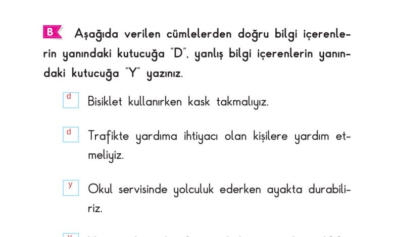 2. Sınıf Sdr Dikey Yayıncılık Hayat Bilgisi Ders Kitabı Sayfa 150 Cevapları