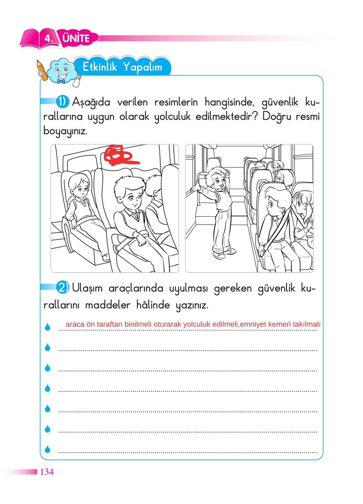 2. Sınıf Sdr Dikey Yayıncılık Hayat Bilgisi Ders Kitabı Sayfa 135 Cevapları